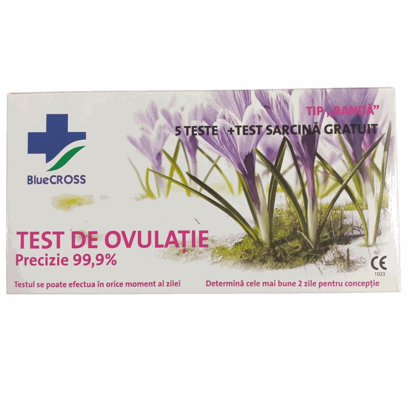Test Ovulatie x 5buc + Test Sarcina Gratuit Blue Cross