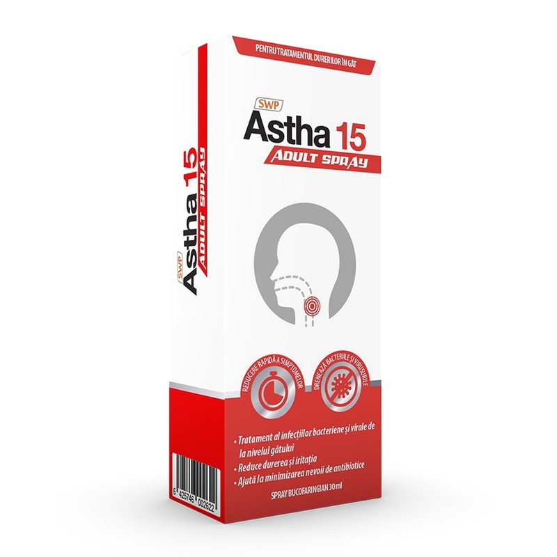 Astha 15 Spray Bucofaringian 30ml Sun Wave