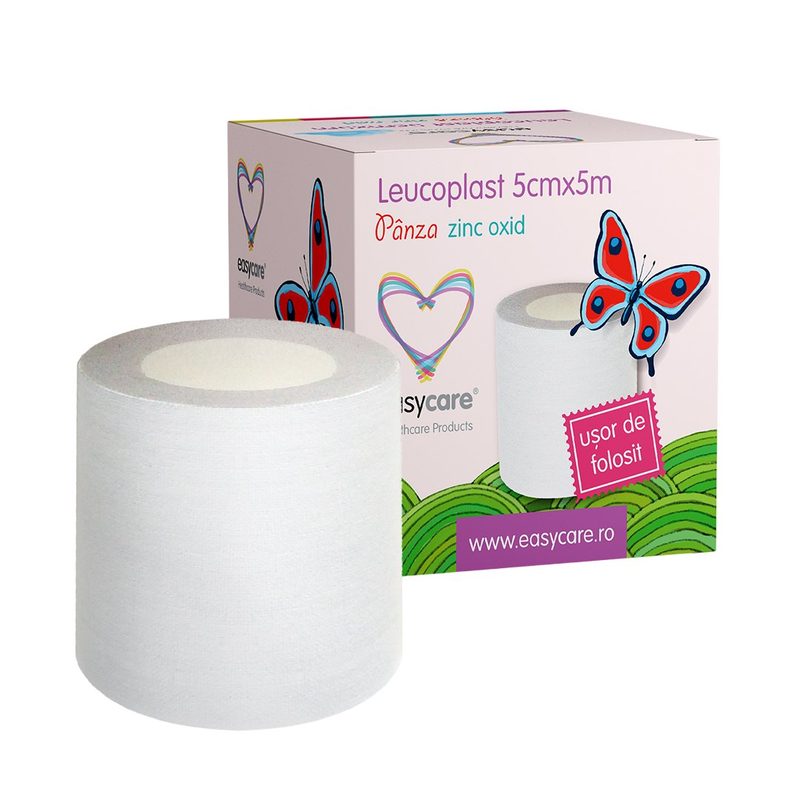 Easycare Leucoplast Panza ZnOx 5cm x 5m
