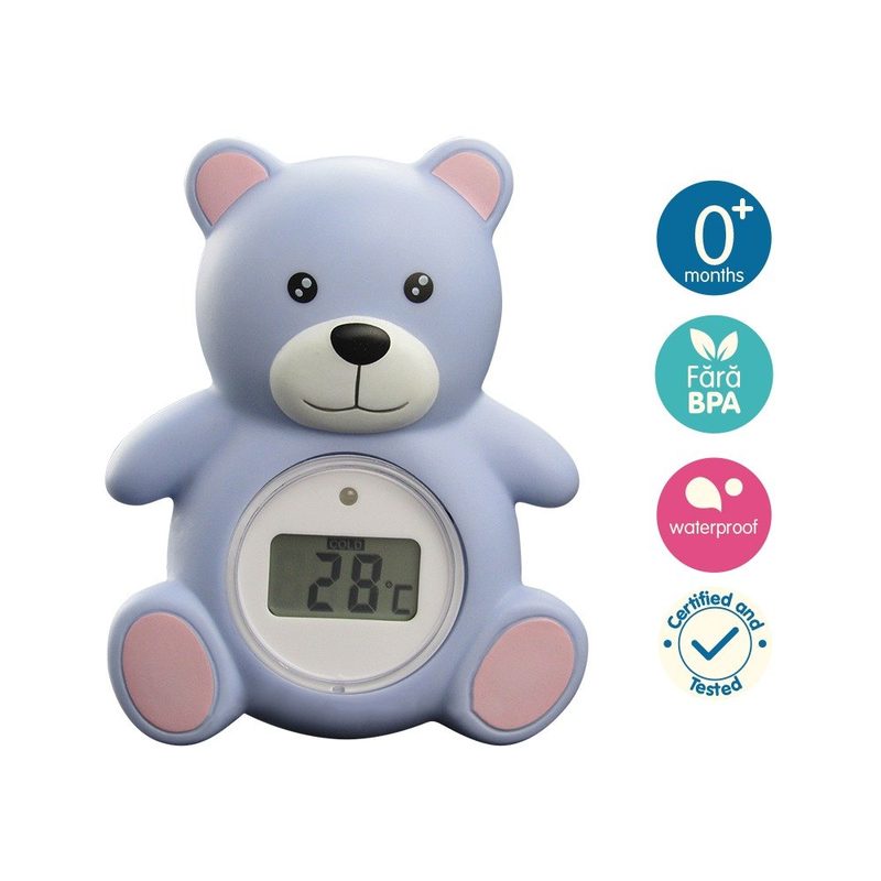 Easycare Baby Termometru de Baie Digital 2in1 Ursulet