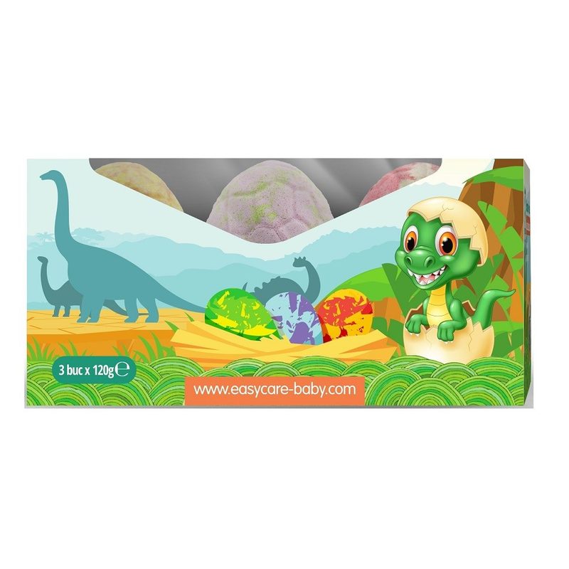 Easycare Baby Bombe de Baie Ou de Dinozaur Fructe x 3buc