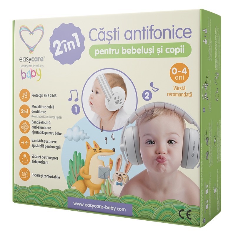 Easycare Baby Casti Antifonice pt Bebelusi si Copii 0-4a
