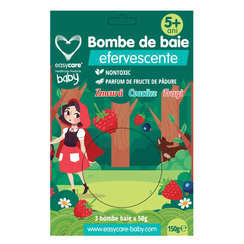 Easycare Baby Bombe Baie Efervescente Fructe de Padure x 3buc
