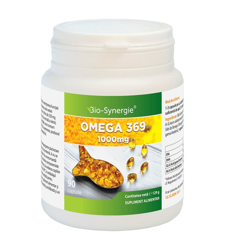 Omega 3-6-9 1000mg x 90cps Bio Synergie