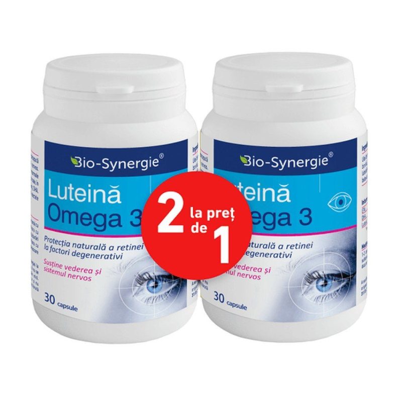 Bio Synergie Luteina Omega 3 30cps pachet 1+1