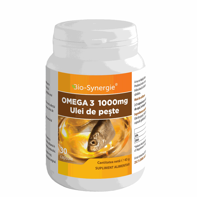 Omega 3 1000mg Ulei de Peste x 30cps Bio Synergie