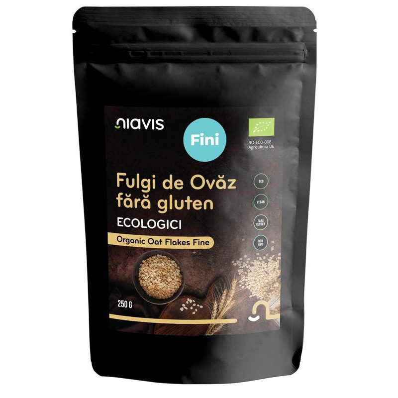 Niavis Fulgi de Ovaz Fara Gluten Ecologice 250g