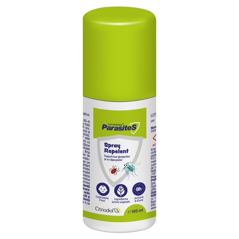 Santaderm Parasites Spray Repelent Tantari si Capuse 100ml