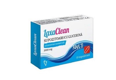 LaxaClean Sup cu Glicerina Adulti 2000mg x 10sup Viva
