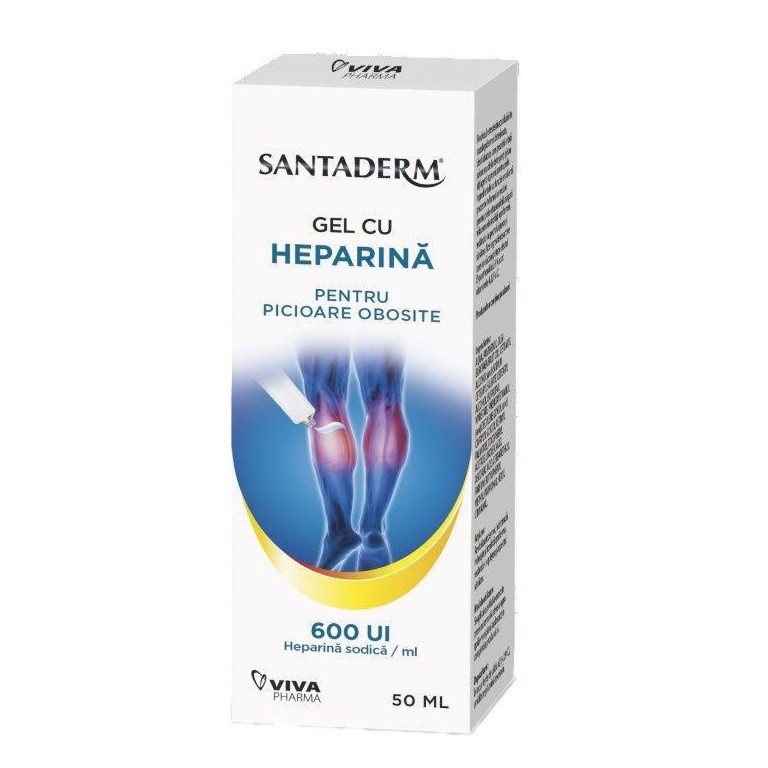 Santaderm Gel cu Heparina 600UI 50ml