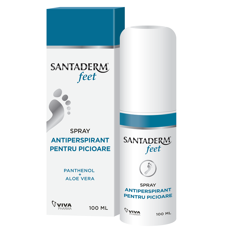 Santaderm Feet Spray Antiperspirant pt Picioare 100ml