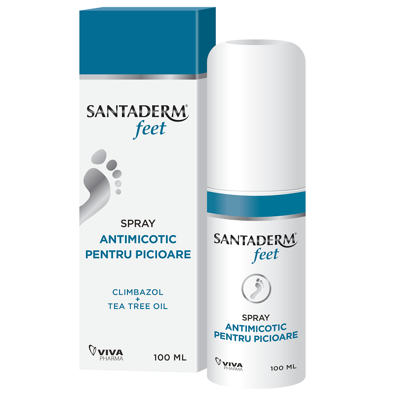 Santaderm Feet Spray Antimicotic pt Picioare 100ml