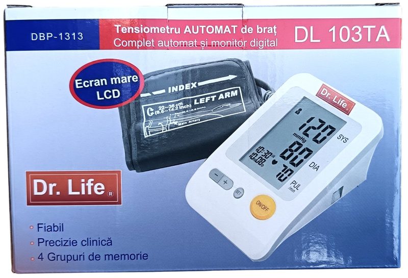 Dr Life Tensiometru pt Brat cu Adaptor DL103TA