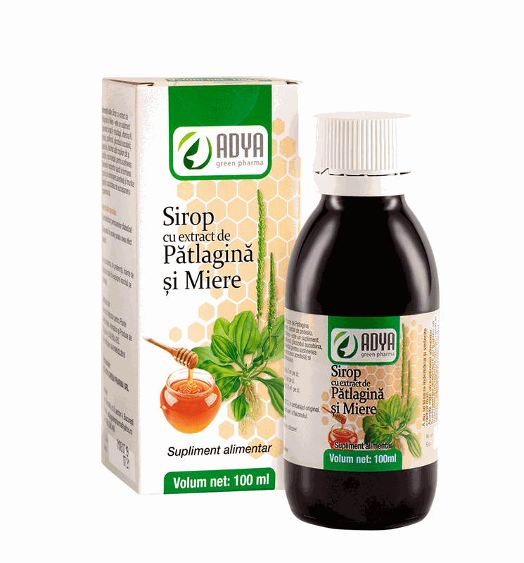 Sirop Patlagina si Miere 100ml Adya Green