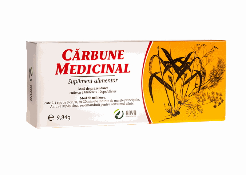 Carbune Medicinal x 30cps Adya Green