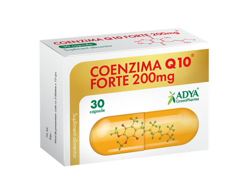 Coenzima Q10 Forte 200mg x 30cps Adya Green