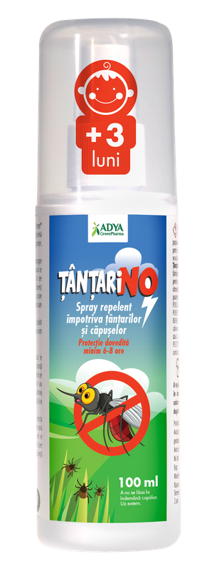 Tantarino Spray Repelent Impotriva Tantarilor si Capuselor 100ml Adya Green