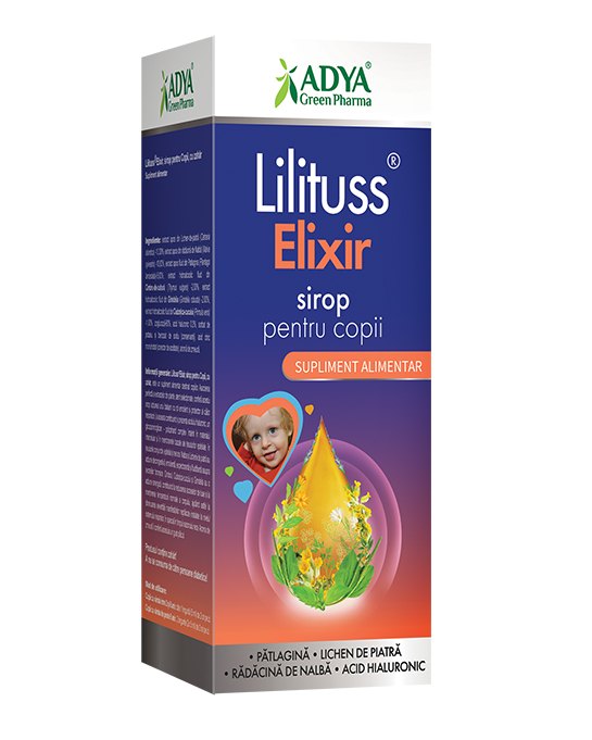 Lilituss Elixir Copii sirop 180ml Adya Green