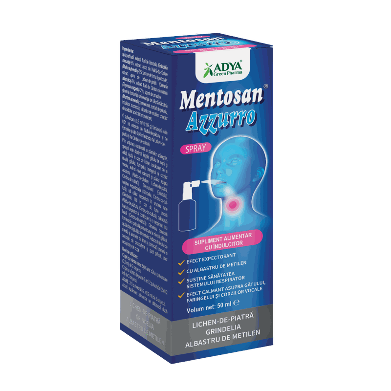 Mentosan Azzurro spray 50ml Adya Green