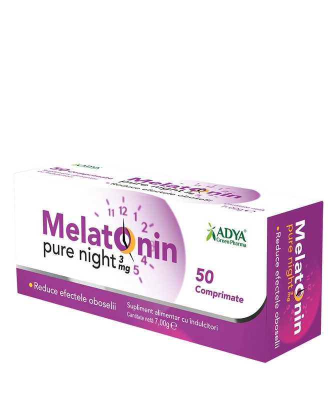 Melatonin Pure Night Total 3mg x 50cpr Adya Green