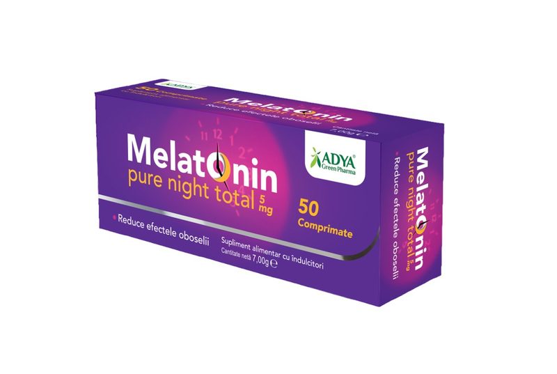 Melatonin Pure Night Total 5mg x 50cpr Adya Green