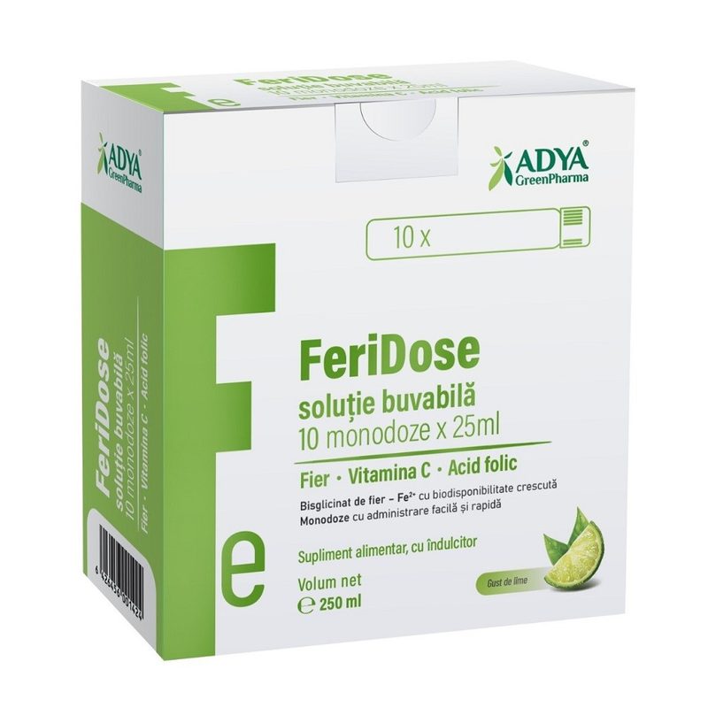 FeriDose Solutie Buvabila 25ml x 10monodz Adya Green