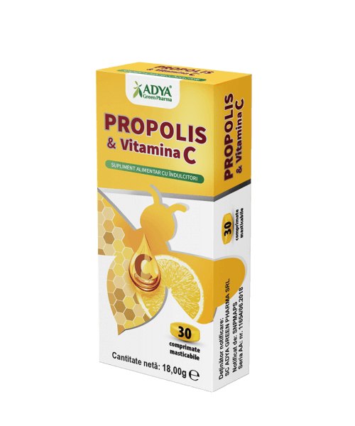 Propolis&Vitamina C x 30cpr mast Adya Green