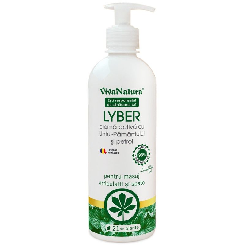 Vivanatura Lyber Crema Activa cu Untul Pamantului si Petrol 500ml