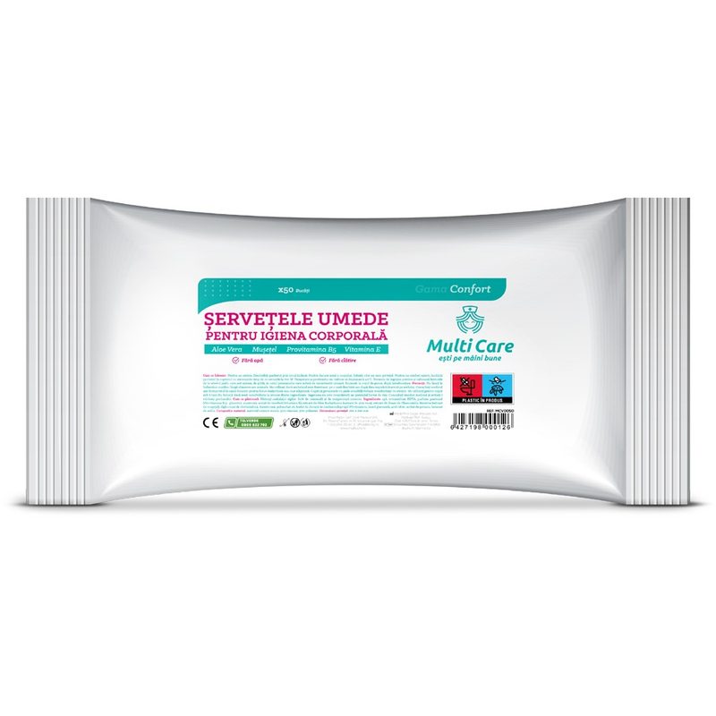 Multicare Manusi pt spalarea corpului antiseptik 2% clorhexidina 10