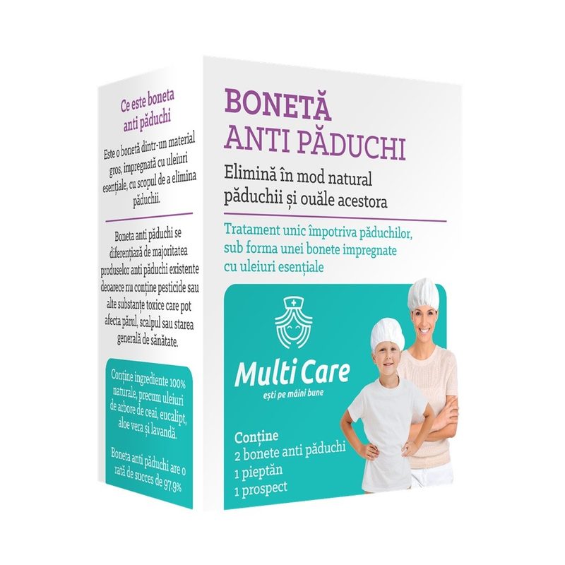 Multi Care Boneta Antipaduchi+Pieptan x 2buc