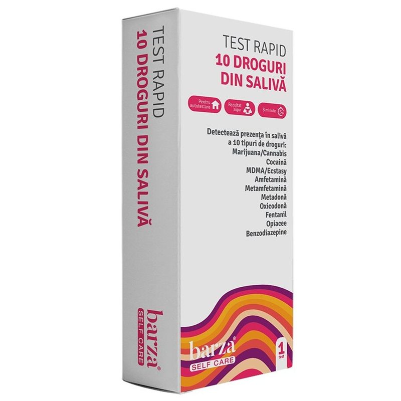 Test Rapid 10 Droguri din Saliva x 1buc Self Care