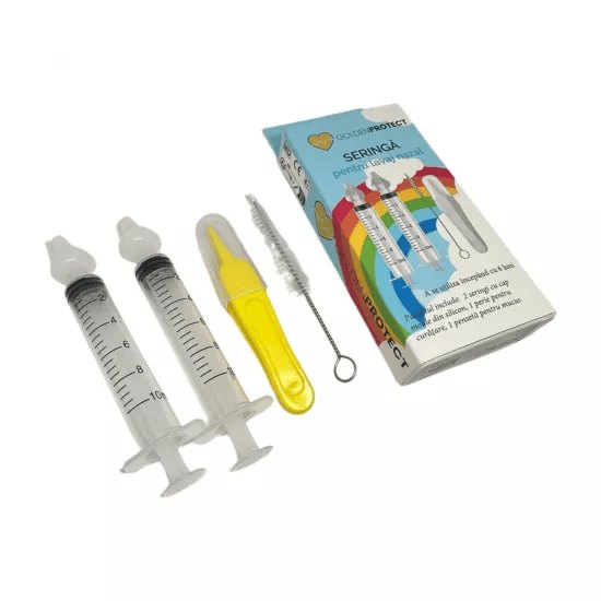 Seringa pt Lavaj Nazal x 2buc Golden Protect