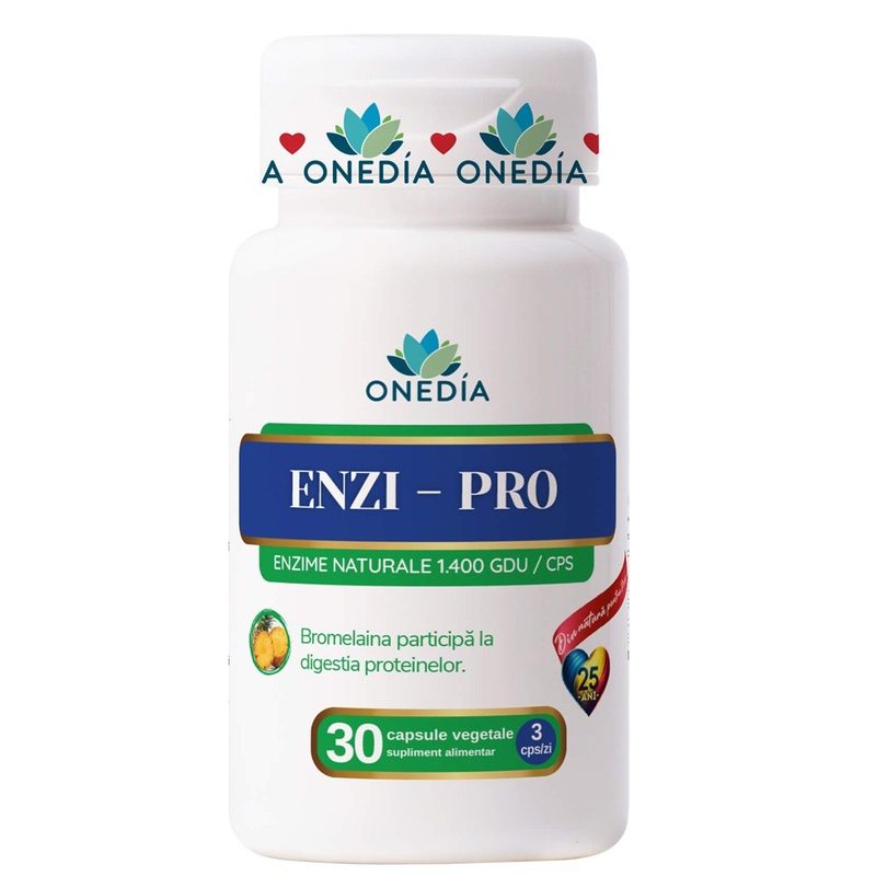 Enzi Pro Enzime Digestive Naturale 1400GDU x 30cps Onedia