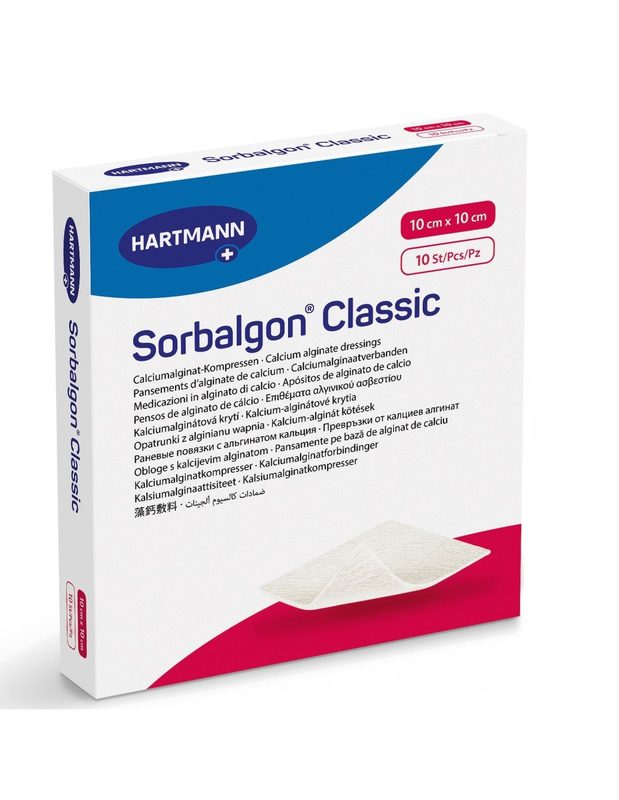 Hartmann Sorbalgon Alginat Ca 10/10cm x 10buc