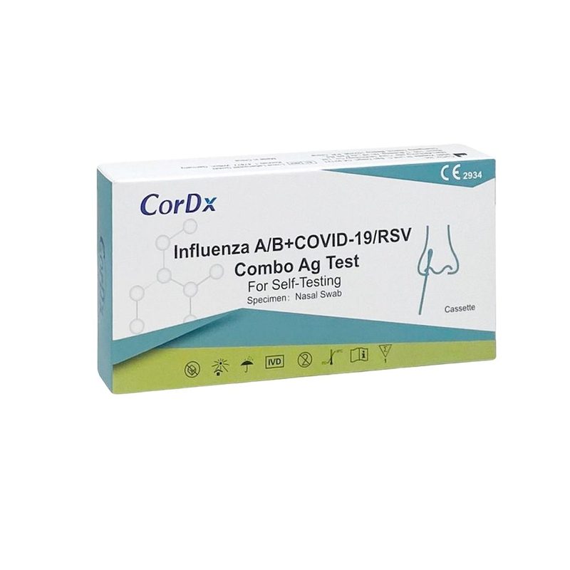 Test Rapid Gripa A/B+Covid 19+RSV (Virus Sincitial) CorDx