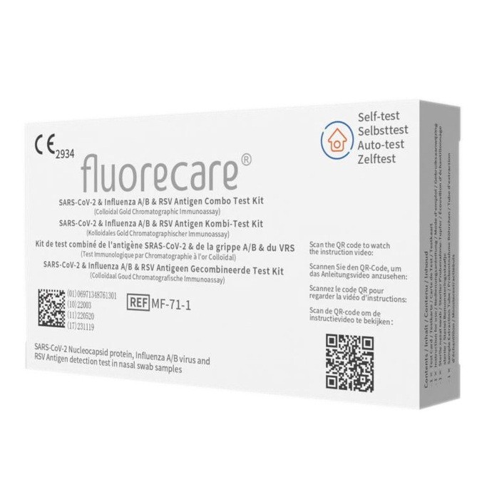 Test Rapid Combo 4in1 Covid 19+Gripa A/B+RSV Fluorecare