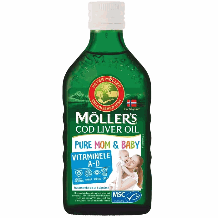 Moller s Cod Liver Oil Pure Mom&Baby 250ml