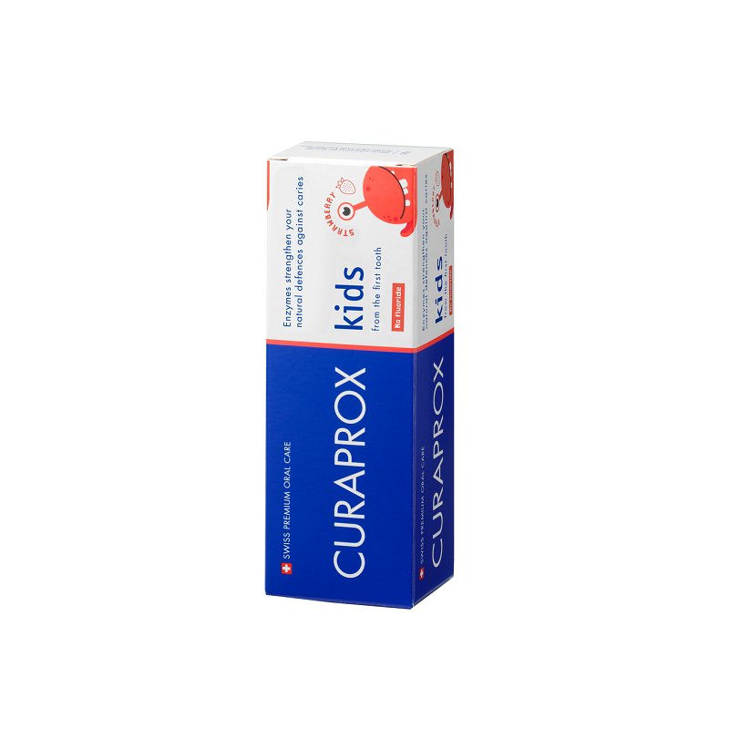 Curaprox Pasta de Dinti Kids Capsuni Fara Fluor 60ml
