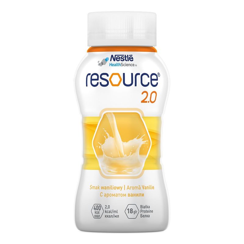 Nestle Resource 2.0 Vanilla 200ml x 4fl