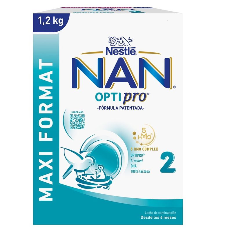 Nestle Nan Lapte Praf 2 Optipro HMO Maxi Format 1,2Kg