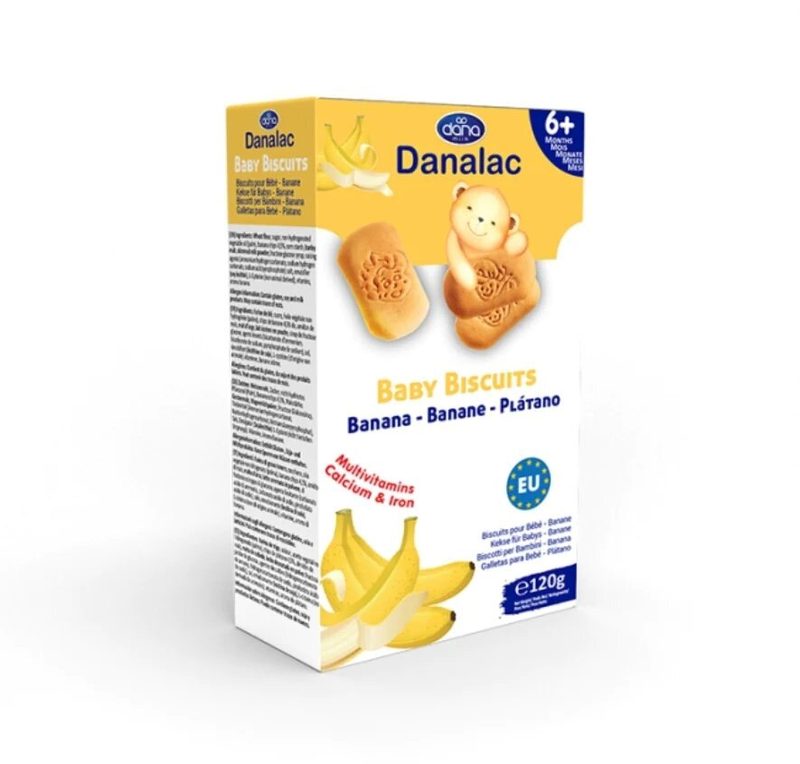 Biscuiti Banane 6m+ 120g Danalac