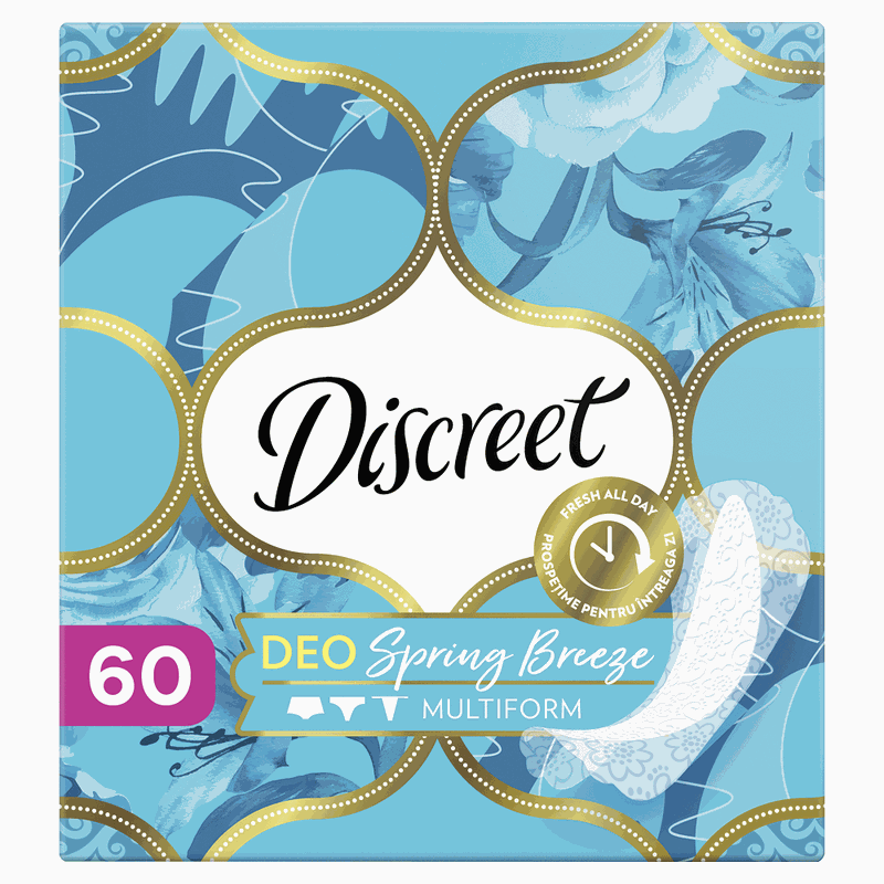 Discreet Deo Spring Breeze Absorbante Zilnice x 60buc