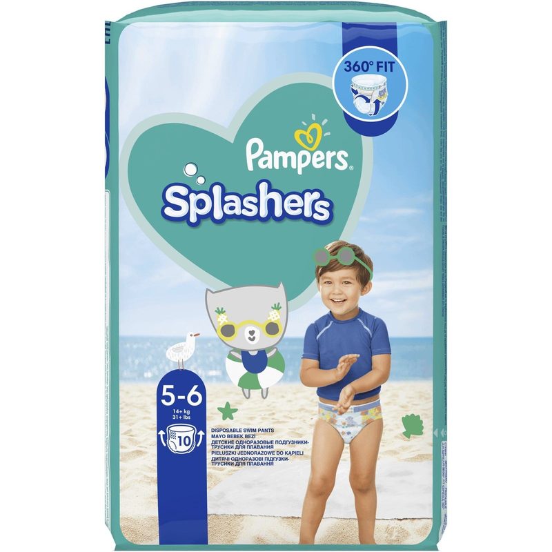 Pampers 5-6 Splash 14+kg x 10buc