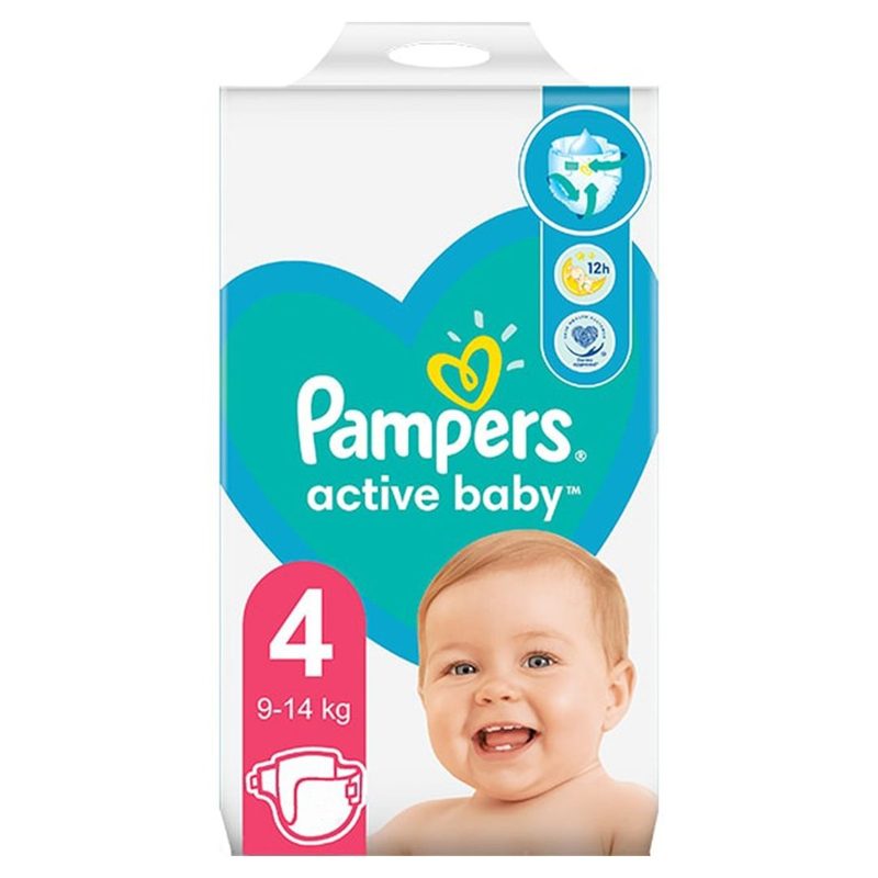 Pampers 4 Active Baby 9-14kg x 46buc