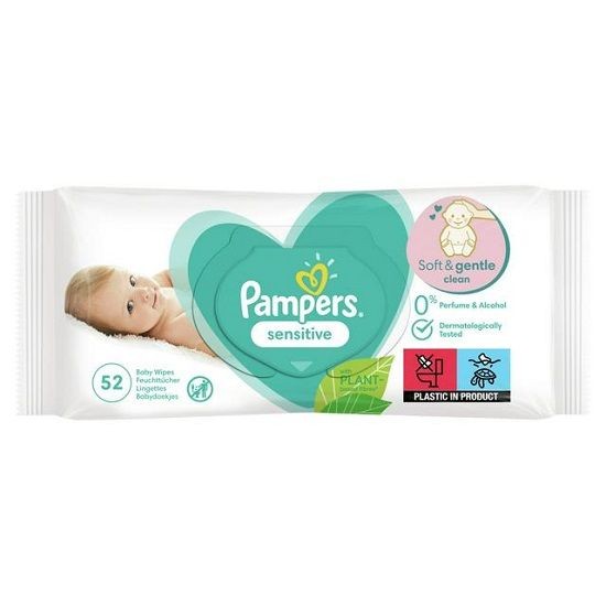 Pampers Servetele Umede Sensitive x 52buc