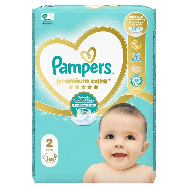 Pampers Premium Care 2 4-8kg  x 68buc