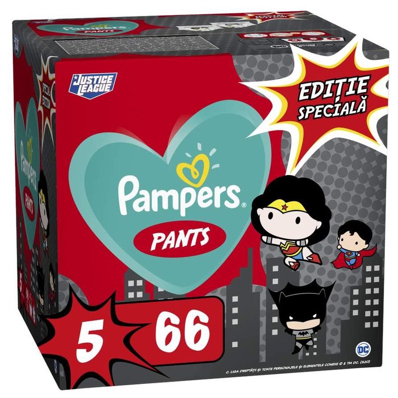 Pampers 5 Pants Active Baby Editie Speciala x 66buc Warner Bros