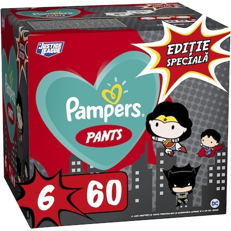 Pampers 6 Pants Active Baby Editie Speciala x 60buc Warner Bros