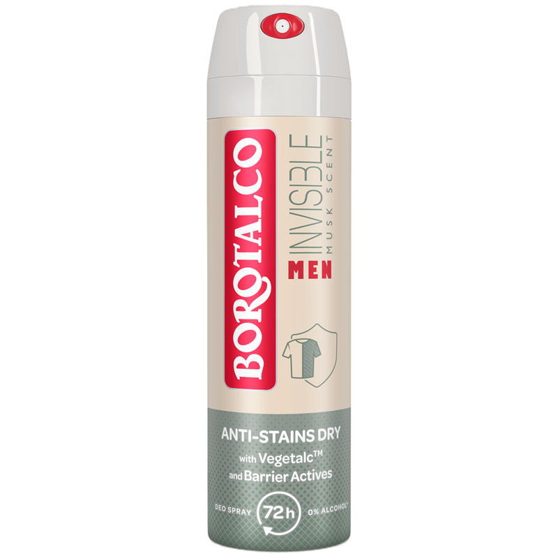 Borotalco Men Deodorant Spray Invisible Musk 150ml