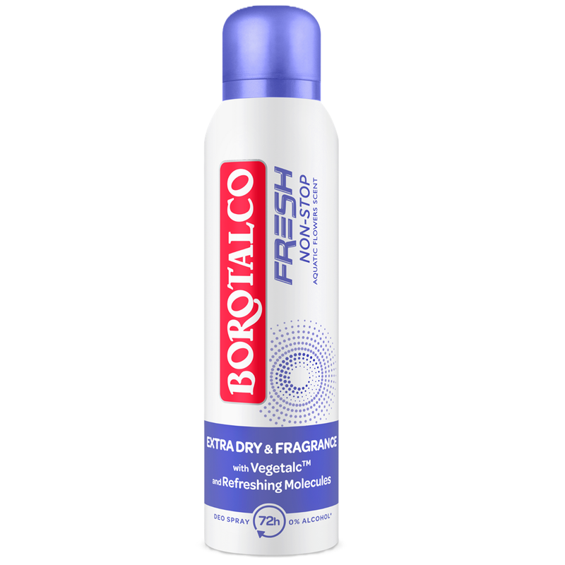 Borotalco Deodorant Spray Fresh Non Stop Aquatic Flowers 72h 150ml